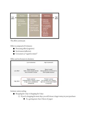 Cb Exam Study Guide Major Topic Areas For Exam Consumer Behavior