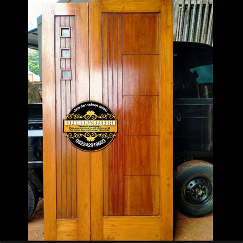 Jual Pintu Utama Model Kupu Tarung Kusen Kayu Baru Kamper Oven Kota