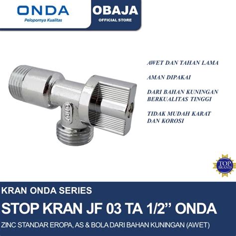 Jual STOP KRAN JF 03 TA ONDA KRAN SHOWER WC CLOSET JF 03 TA ANGLE VALVE