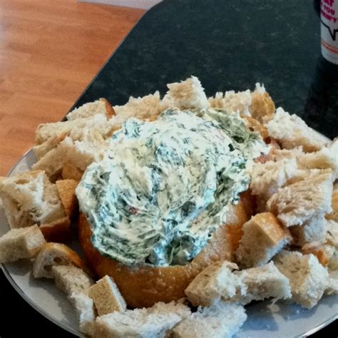 Spinach dip bread bowl :) | Yummy food, Food, Appetizer recipes