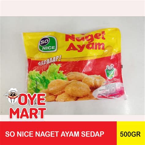 Jual So Nice Naget Ayam Sedap 500gr Chicken Nugget Frozen Food