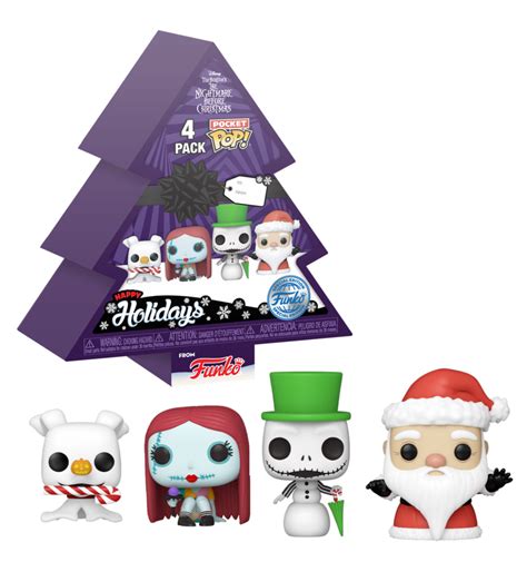 NBX Pocket Pop Keychains 4 Pack Tree Holiday ShopForGeek