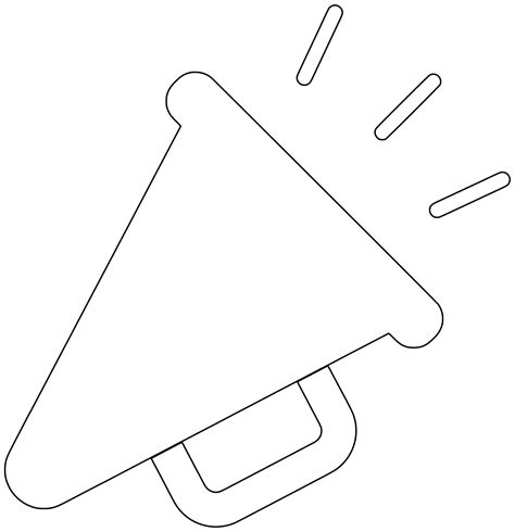 Shape Of Megaphone Free Printable Papercraft Templates