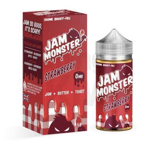 Strawberry Aka Strawberry Jam • Jam Monster • Vg Heavy The Vaping Kiwi