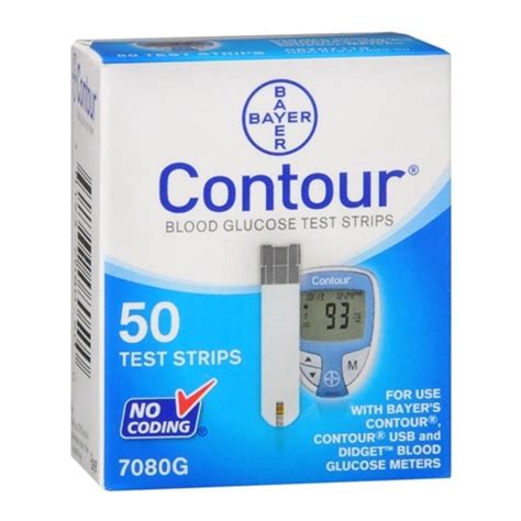 50 Tirillas Reactivas Glucometro Bayer Contour Tiras Glucosa Impormel