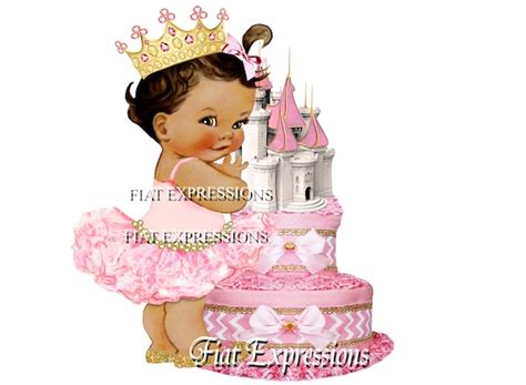 Princess Pink Gold Tier Diaper Cake Castle Diaper Cake Princess