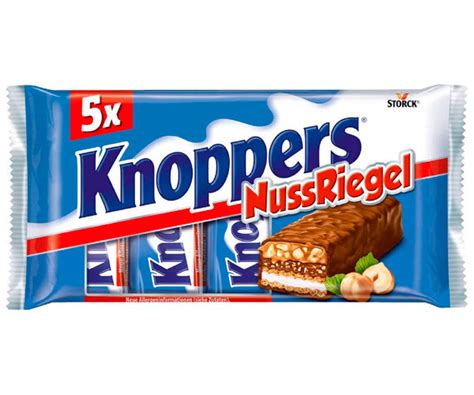Шоколадно-вафельные батончики Knoppers с лесным орехом и нугой 200 г ...