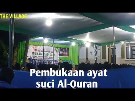 Pembacaan Ayat Suci Al Quran Acara Maulid Nabi Muhammad Saw Youtube