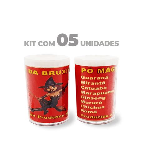 Kit Com 5 Pó Magico Da Bruxa Energético Estimulante | Shopee Brasil