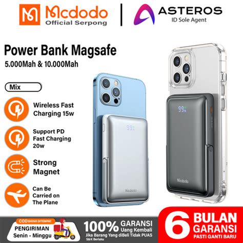 Promo PowerBank Magsafe Wireless FAST Charging MCDODO 10000Mah