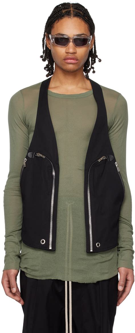 Rick Owens Black Bauhaus Vest Ssense