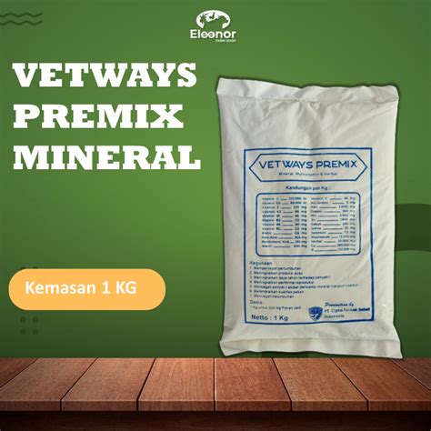 Jual Vetways Premix Mineral Vitamin Penggemuk Sapi Kuda Kerbau Kambing