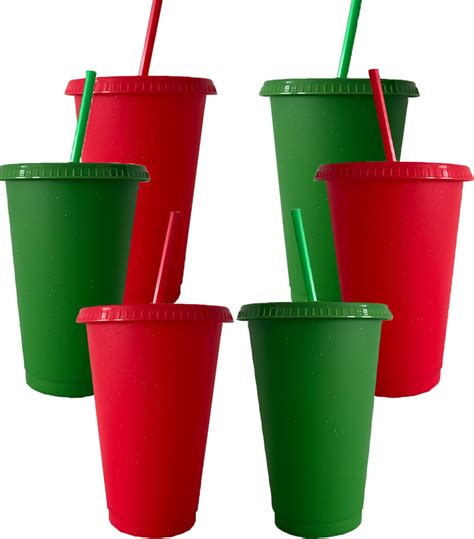 Happon Oz Reusable Plastic Cups With Straws Lids Pack Tumbler