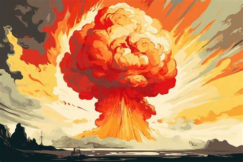 Tsar Bomba mushroom cloud explosion | Premium Photo Illustration - rawpixel