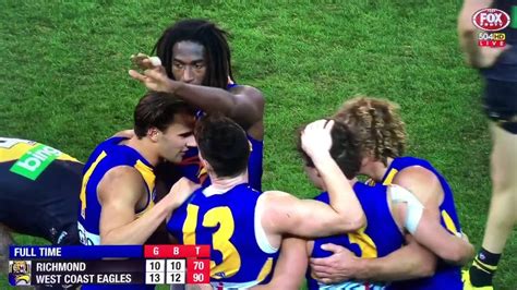 Last 41 Seconds Richmond Vs West Coast Eagles Round 12 2015 YouTube