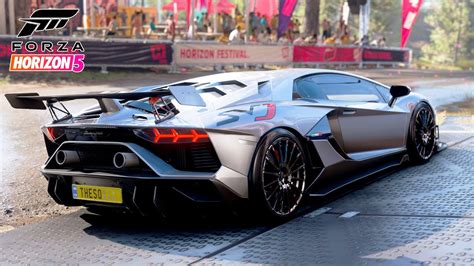 แลมโบกน อเวนทาดอร SVJ Lamborghini Aventador SVJ Forza Horizon 5