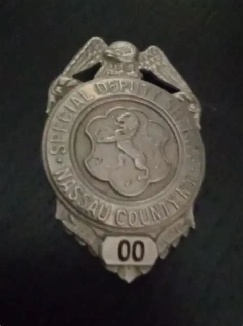 Antique Special Deputy Sheriff Nassau County Ny Badge Rare Obsolete