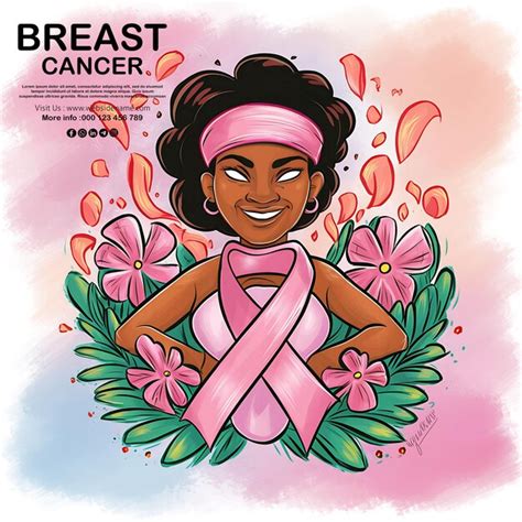 Breast Cancer Awareness Social Media Poster Template Design Premium Ai Generated Psd