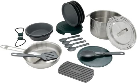 Stanley Full Kitchen Base Camp Cook Set 35l Stainless Steel Bushcraft Survival Wilderness