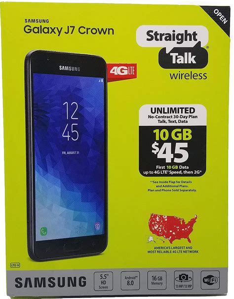 Straight Talk Samsung Galaxy J7 Crown Prepaid Smartphone