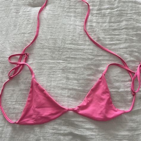 Hot Pink Bikini Top Super Flattering Depop