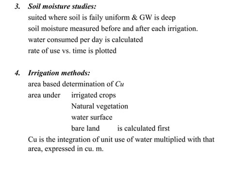 Water Requirements Of Crops Ppt