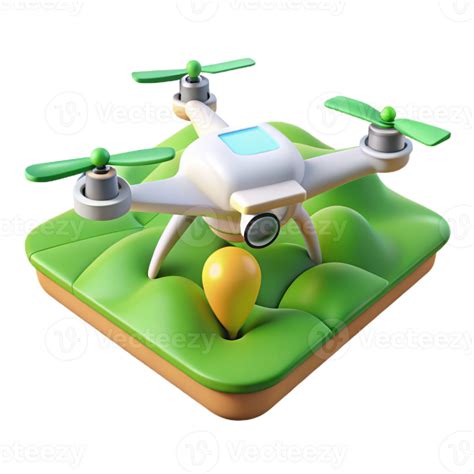 serene vintage Drone in Flight Over Green Fields Cutout genuine