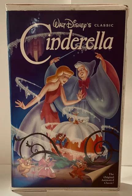 CINDERELLA VHS TAPE 1988 Walt Disney Classic Black Diamond Classics