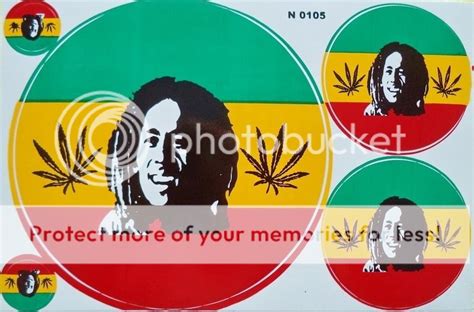 REGGAE RASTA JAMAICA BOB MARLEY STICKERS 7"x10.5" GRAPHIC DECALS CAR TRUCK BIKE | eBay