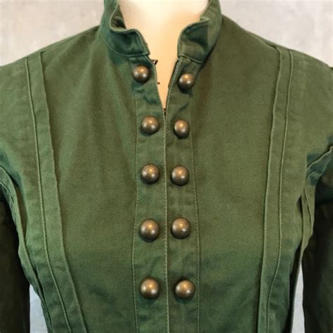 Green Military Style Jacket Gem