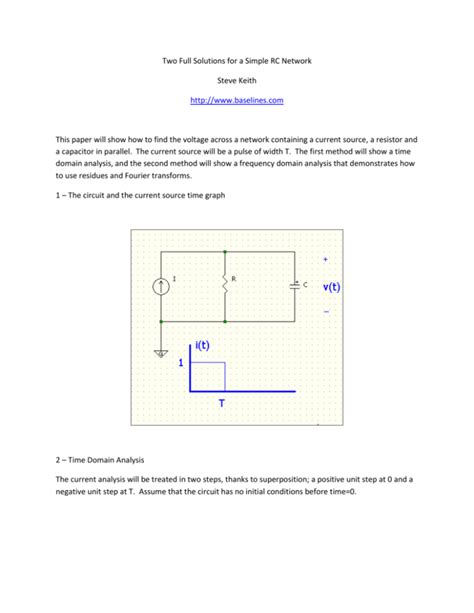 RC Circuit Analysis