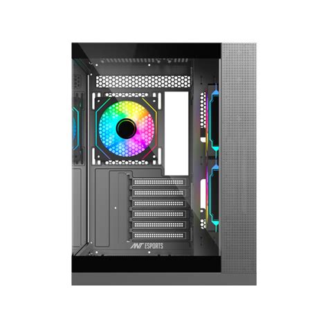 Buy Ant Esports Crystal X Argb Black Cabinet Vedant Computers