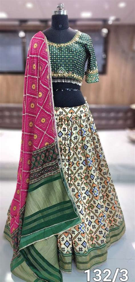 Patola Printed Gaji Silk With Fancy Lehenga Choli Collection At Best Rate