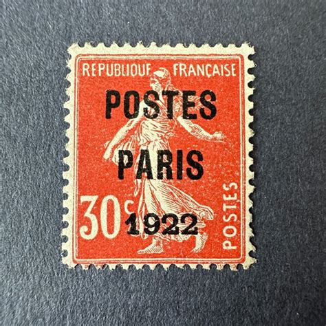 France Préoblitéré 32 Poste PARIS 1922 en OBL TB signé Calves