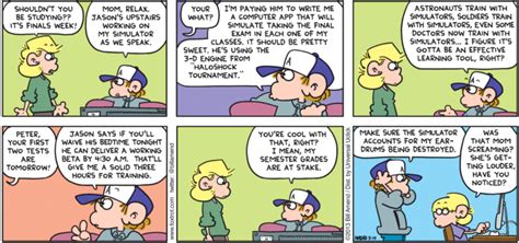 Finals Simulator Finals Studying Foxtrot Comics By Bill Amend