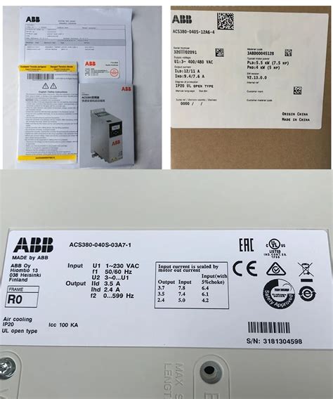 Acs380 040s 05a6 4 New And Original Abb Frequency Converter Acs380