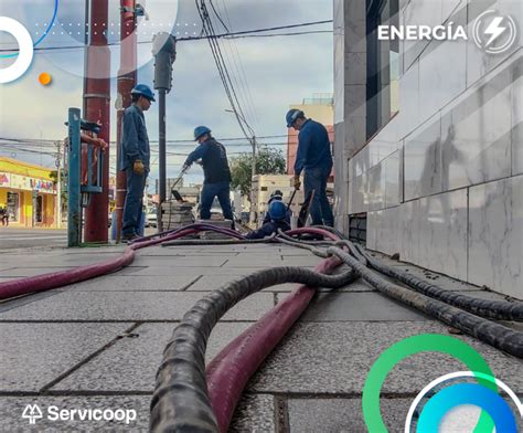 Nuevo tendido de redes subterráneas de energía Servicoop Servicios