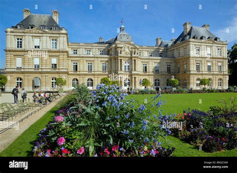 The Luxembourg Gardens, and Palace Stock Photo - Alamy