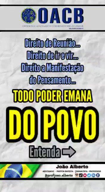 Ordem Dos Advogados Conservadores Do Brasil Oacb On Twitter Aten O