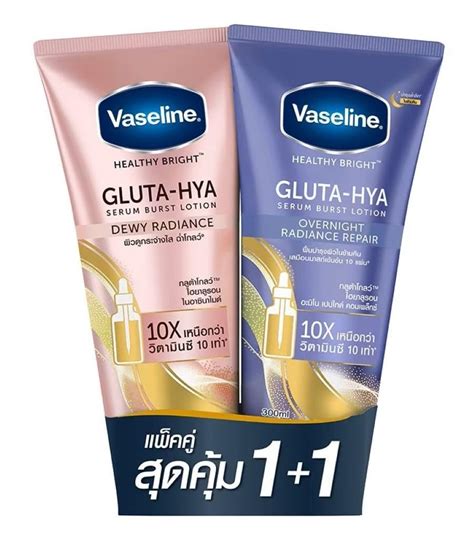 Vaseline Gluta Hya Dewy Radiance Gluta Hya Overnight Radiance