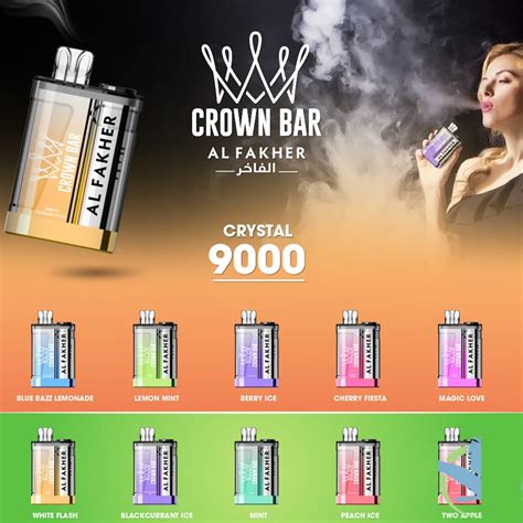 Al Fakher Crystal Puffs Crown Bar Disposable Vape Dubai Yuoto Iqos