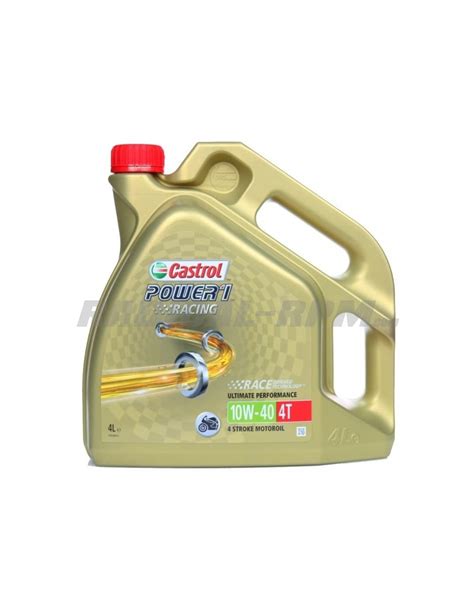 Aceite Castrol Power1 Racing 10W 40 4 Tiempos 4L Antiguo R4