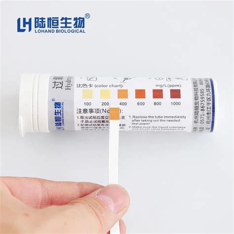 Hydrogen Peroxide Test Strips