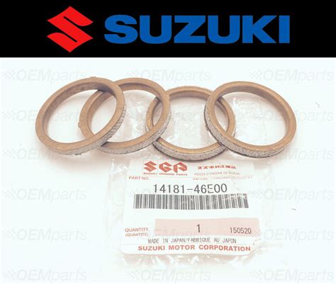 Set Of New Genuine Suzuki Exhaust Manifold Gasket Gsx R