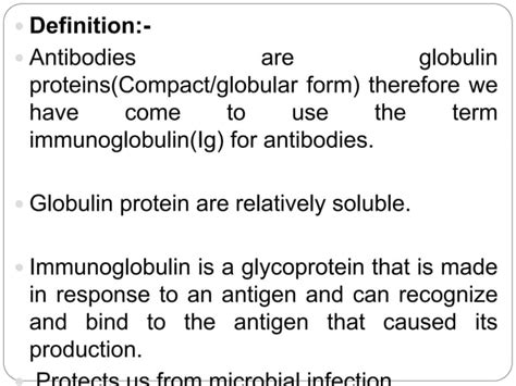 Immunoglobulin Antibody Structure Definition Structure Types