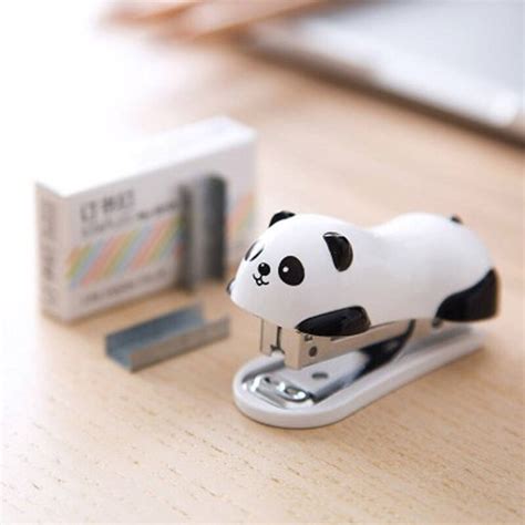 Kawaii Panda Mini Panda Hefter Einstellen Schreibtisch Hefter Papier