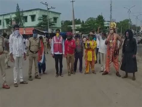 Andhra Pradesh: 'Yamraj' walks the roads of Rajam town, warns people to ...