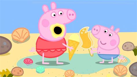 Peppa Pig Jumps In Muddy Puddles And Goes To The Beach Peppa Pig