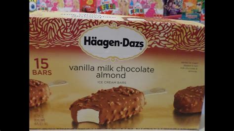 Ice Cream Bars Haagen Dazs Vanilla Milk Chocolate Almond Youtube