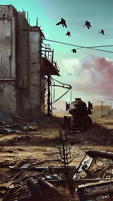 PostApocalyptic Wasteland 8k Digital Painting · Creative Fabrica